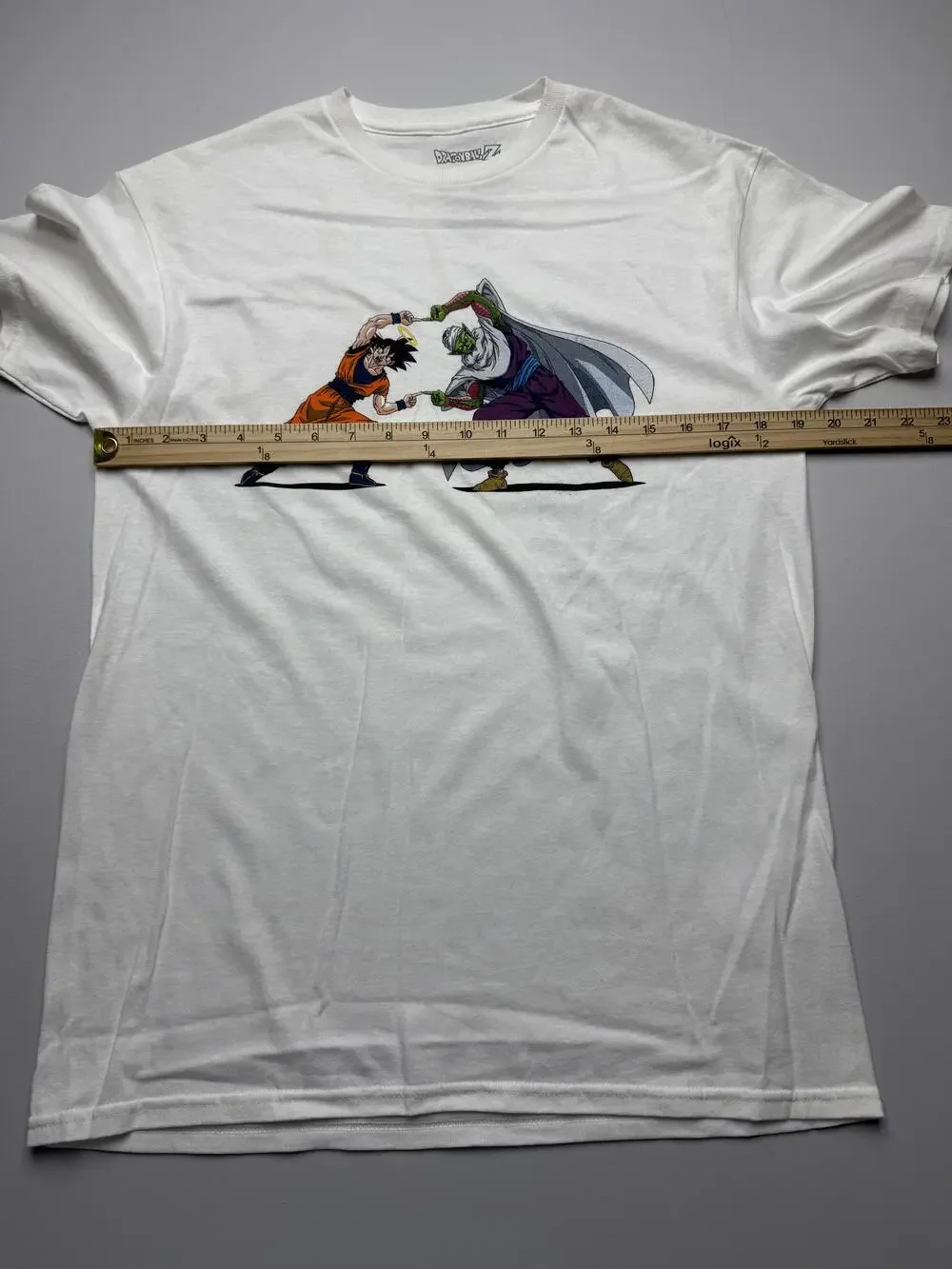 Dragon Ball Z Shirt Mens Medium White Goku Piccolo Graphic Tee Anime Tagless